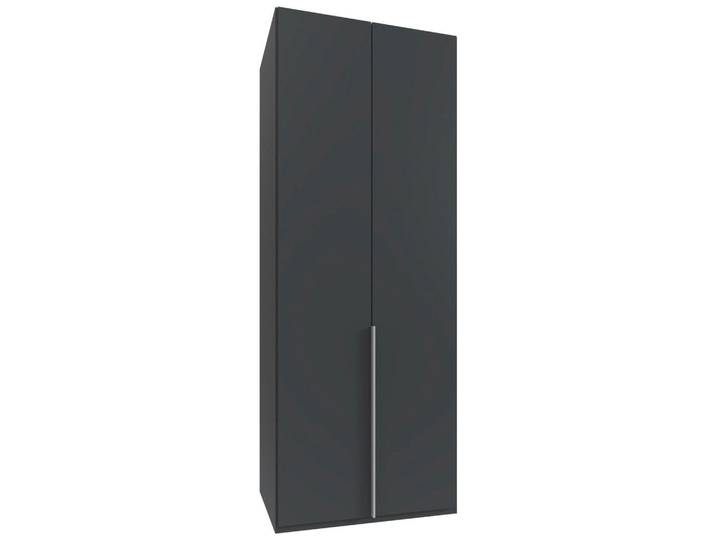 Mid.you Drehtürenschrank, Graphit, 1 Fächer, 90x236x58 cm, BQ - Bündnis für Qualität, DIN EN ISO 9001, Schlafzimmer, Kleiderschränke, Drehtürenschränke