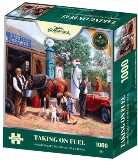 Kidicraft Nostalgia Collection - Taking on Fuel 1000 Piece Jigsaw Puzzle for Adults