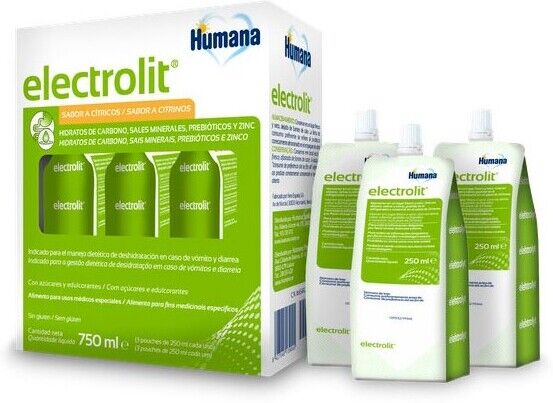Humana Electrolyte Oral Rehydration Solution 3 x 250 ml