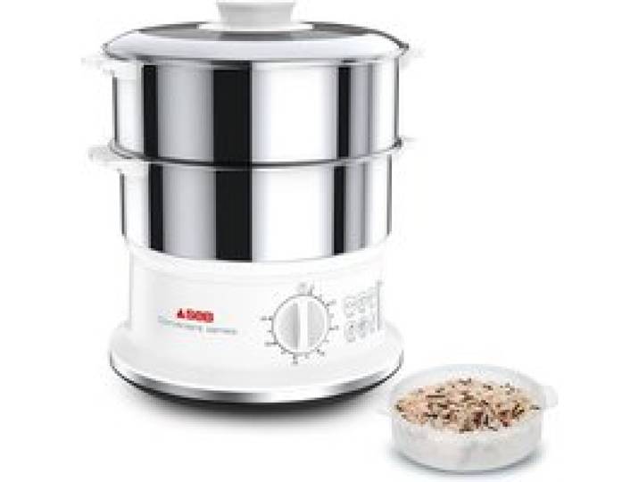 Cuiseur Vapeur Série Convenient 2 Bols Inox Capacité Bol 6 L Cuisson Vapeur Cuit Vapeur Compact Minuteur Arrêt Automatique Vc14510