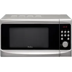 Amica Cooker MWO AMG 20E70GSV (900W, silver color), Mikrowelle, Silber