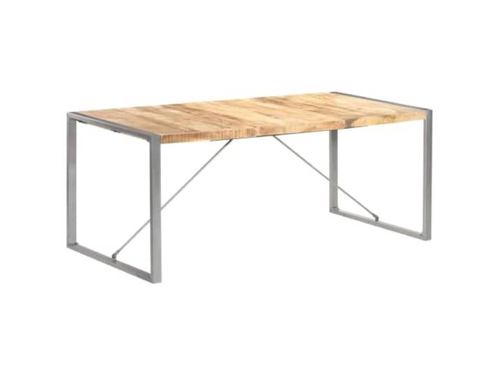 Makastle Esstisch 180x90x75 cm Raues Mango-Massivholz