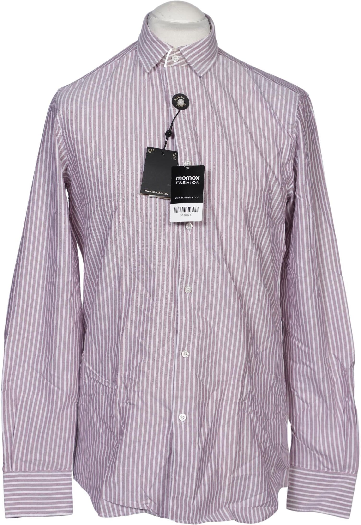 Massimo Dutti Herren Hemd, Lila, Gr. M, Baumwolle - Second Hand