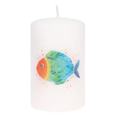 Stumpenkerze - Regenbogenfisch