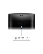 Philips E-line 325E1C LED-Monitor Curved 81,3 cm 32" 31.5" sichtbar 2560 x 1440 QHD VA 250 cd/m² 3000:1 4 ms HDMI VGA DisplayPort Textured Black (325E1C/00) EEK:G (A - G)