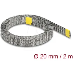DELOCK 20939 - Geflechtschlauch zur EMI Abschirmung dehnbar 2 m x 20 mm