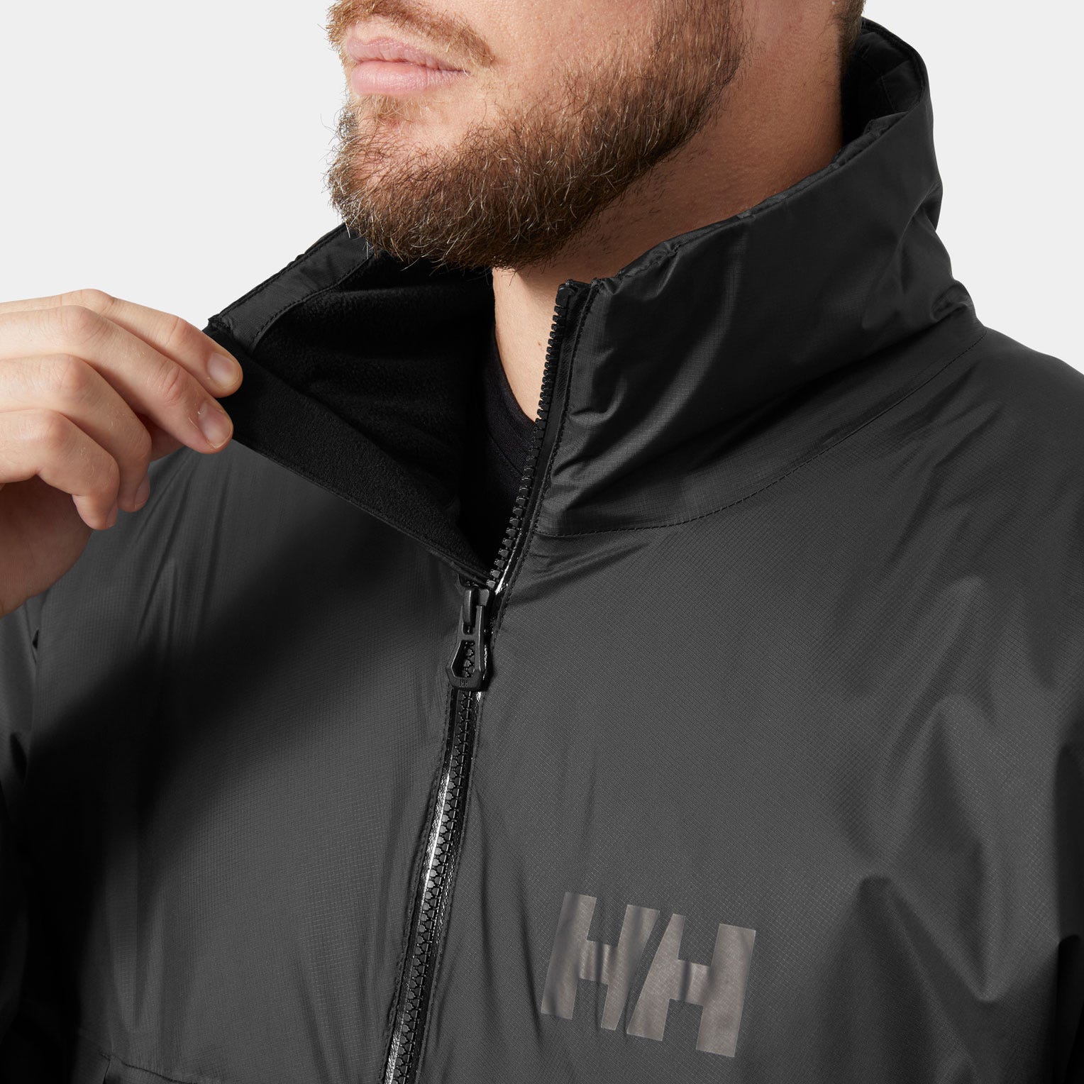 Helly Hansen Unisex Ægir Midlayer Jacket - Black/Ebony - M
