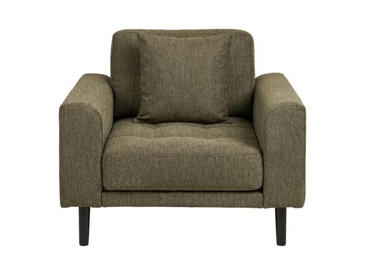Fauteuil confortable tissu vert
