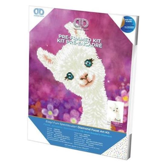 Diamond Dotz Diamant Dotz Lama LuLu Diamant Stickerei 34x44cm DDK7018 (018-DDK7018)