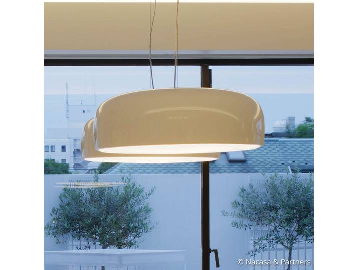 Smithfield S Pro Pendelleuchte Weiß - Flos - Wohnzimmer - Design - Metall - Einflammig