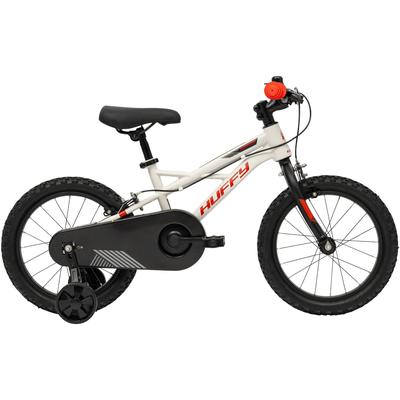 Mountainbike HUFFY "Korros 16-Zoll Jungenfahrrad" Gr. 27, weiß (grau), Fahrräder, Kinder, 25cm, 16 Zoll (40,64cm) hinten: 16 Zoll (40,64cm)