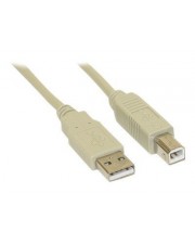 InLine USB-Kabel USB M bis Typ B M 10 m beige (34550H)