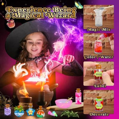 Uplift Picks Little Magician Potion Kit DIY Wizard Experiment Toy For Kids 1 Pc