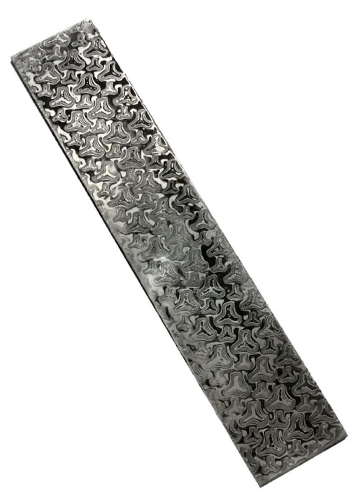 Damascus Staal Billet voor DIY Snijgereedschap van Merkloos