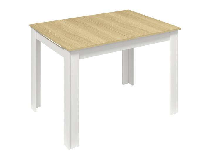 Mid.you Esstisch, Weiss, Honigeiche, Holzwerkstoff, rechteckig, 80x75.5x109-149 cm, ausziehbar, Esszimmer, Esstische, Esstische ausziehbar
