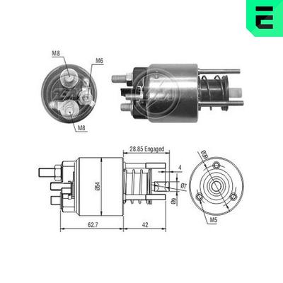 Era Magnetschalter, Starter [Hersteller-Nr. ZM3395] für Fiat