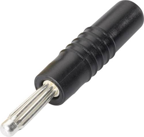 Schnepp S 4000 S Büschelstecker Stecker, gerade Stift-Ø: 4mm Schwarz