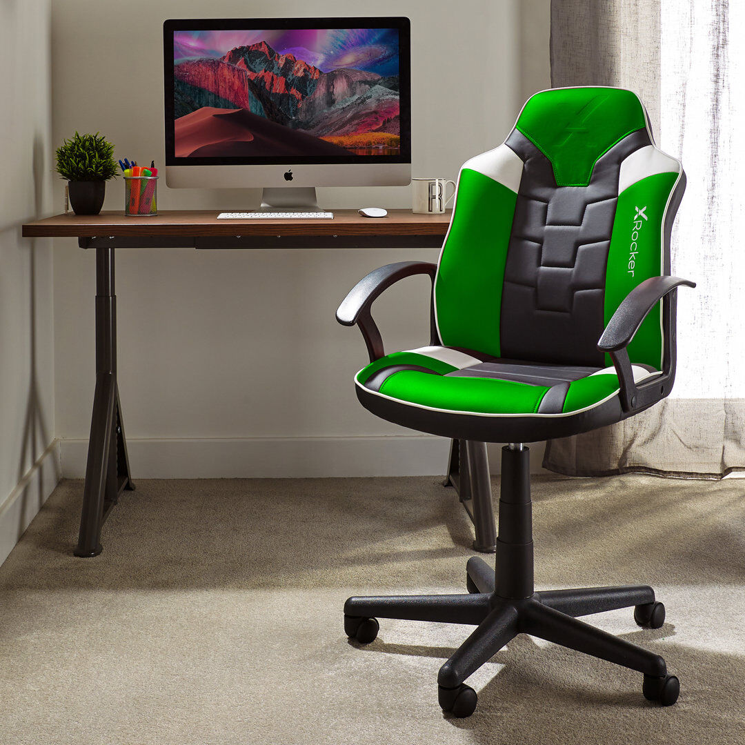 X Rocker Saturn Gaming Chair Green 95.2cm H X 57.5cm W X 57.5cm D