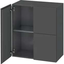 Duravit Halbhochschrank „L-Cube“ 70 × 80 × 36,3 cm Graphit Matt