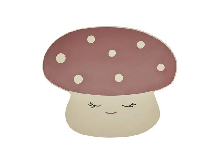 OYOY Set de table Mushroom Rouge pâle