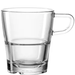 6er-Set Leonardo Kaffeebecher Senso 250 ml Glas Transparent Klar