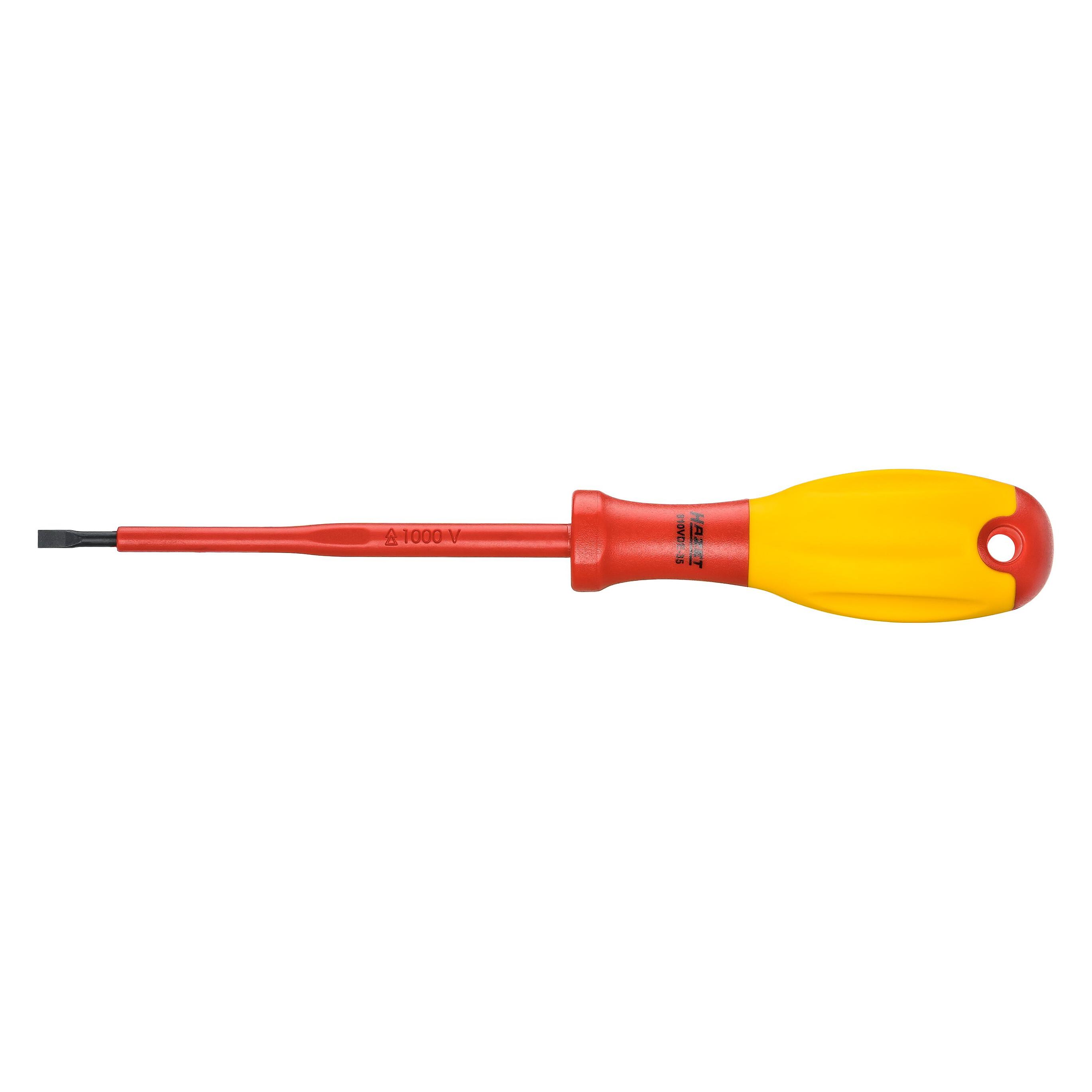 Hazet Elektriker-Schraubendreher schutzisoliert 810VDE-35 Schlitz Profil 0.6 x 3.5 mm (Schlitzschrauben) (810VDE-35)