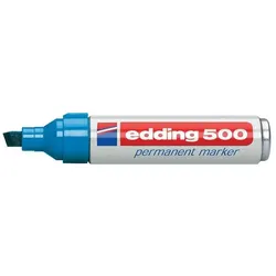Edding 500 Permanent-Marker Meißel Blau 10 Stück(e)
