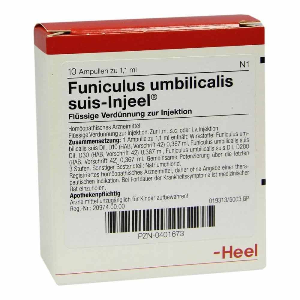 Biologische Heilmittel Heel GmbH Funiculus Umbilicalis suis Injeel Ampullen 00401673