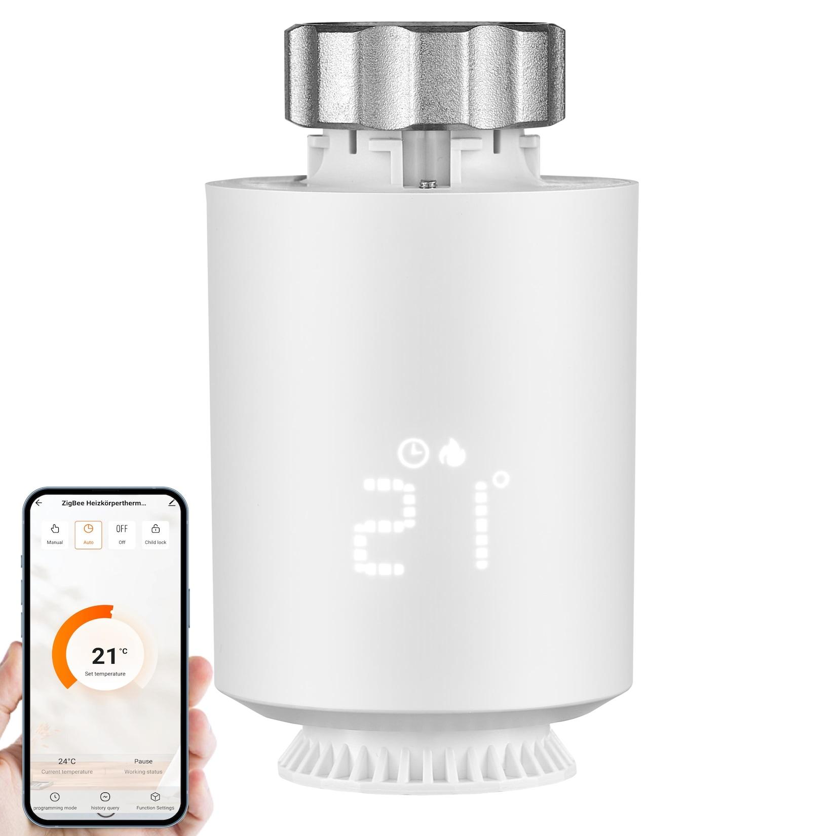 Echos Smartes Zigbee Heizkörperthermostat Amazon Alexa & Google Assistant kompatibel