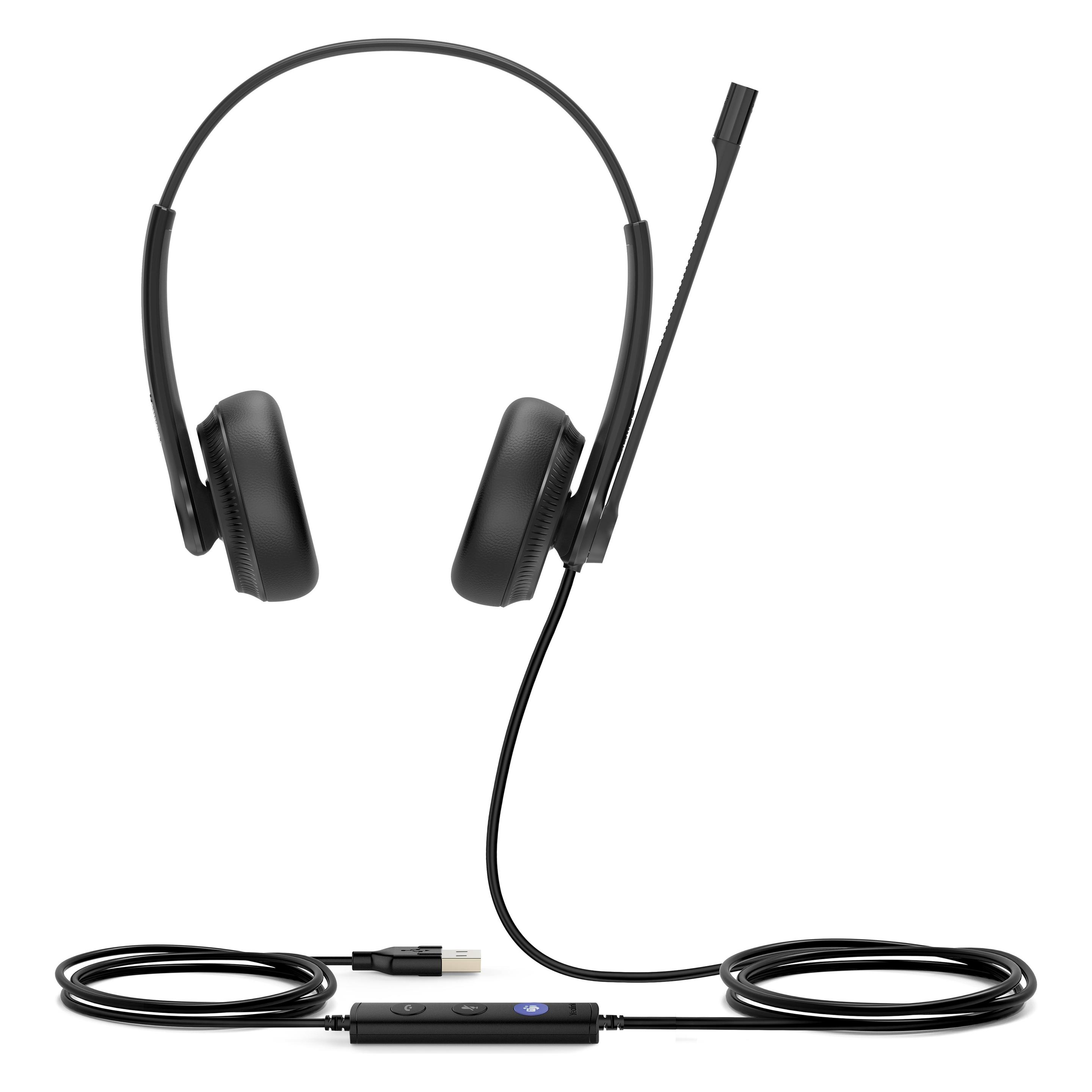 Yealink Headset UH34 Dual Teams (Kabelgebunden, USB-A, Microsoft Teams) (UH34 DUAL TEAMS)