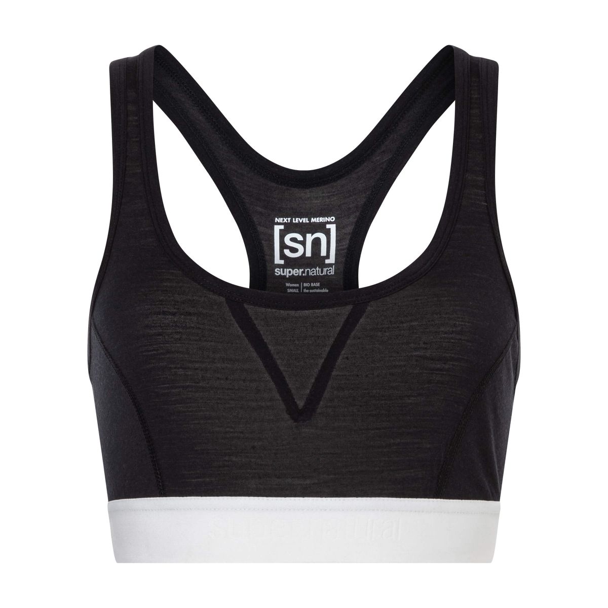 Super.Natural W BIO Semplice Bra jet black (872) XS SNW026950872XS