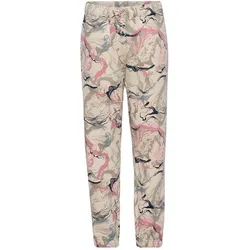 hummel, Mädchen, Sporthose, Hmljr Loose Aop Adj Waist Pants (164), Grau