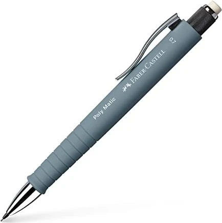 FABER-CASTELL POLY MATIC Druckbleistift silber B 0,7 mm, 1 St.