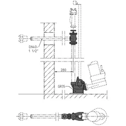 Jung Pumpen S-Zubehör Armaturen Dn40 Mc JP48923