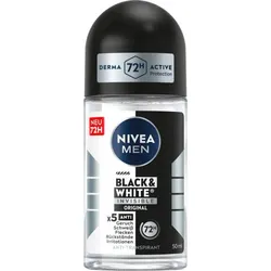 NIVEA MEN Black & White Invisible Original Deo-Roller 50,0 ml