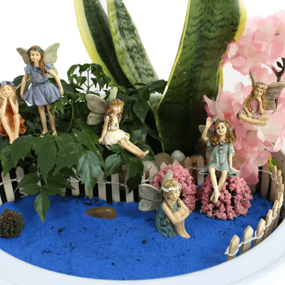 Whimsical Mini Fairy Garden Stake Set (6PCS) Enchanting Outdoor & Plant Decor Whimsical Mini Fairy Garden Stake Set (6PCS) Enchanting Outdoor & Plant Decor