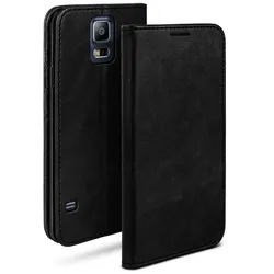 moex Casual Case Samsung Galaxy S5 Neo Hülle klappbar Leder Optik
