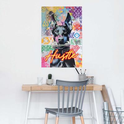 Poster REINDERS "Street Dog Hustle", farbe bild(er): mehrfarbig, B:61cm H:91,5cm T:0,1cm, Papier, Bilder, Poster, Teenager Zimmer - Bilderdruckpapier - Street Art - 61x91,5 cm