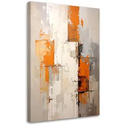 LEINWANDBILDER, Orange Beige Abstrakt