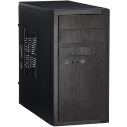 Chieftec Ht-01b-350s8 (mATX), PC Gehäuse, Schwarz