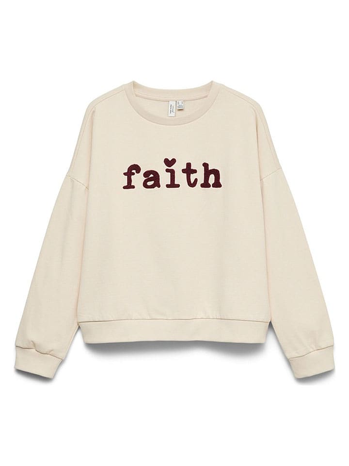 Vero Moda Sweatshirt in Beige - S