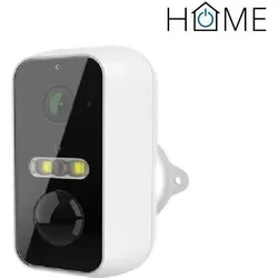 iGet HOME Camera CS11 Battery - WiFi IP 2K camera, night vision IR + LED, two-way audio, IP65 (2304 x 1296 Pixels), Netzwerkkamera, Weiss