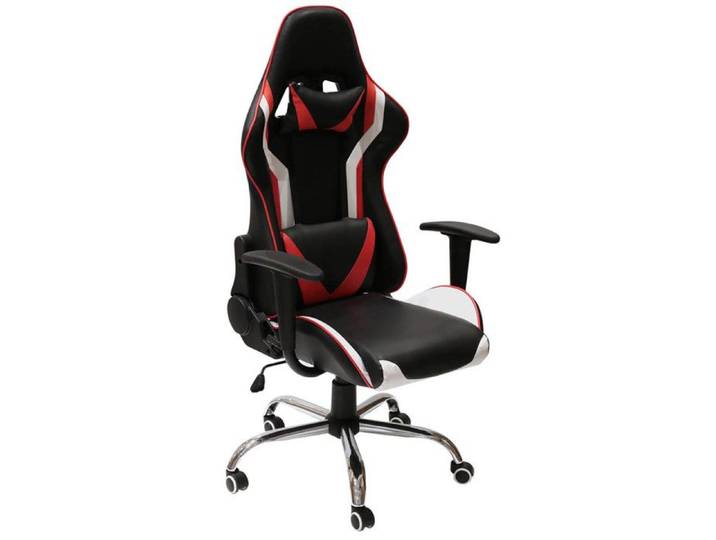 GAMING - Fauteuil de Bureau avec Piétement Chromé