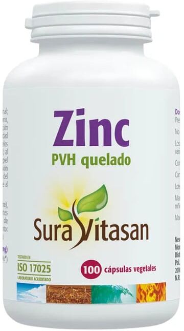 Sura Vitasan Zinc PVH Quelado 100 VCaps
