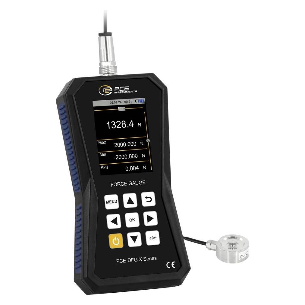 PCE Instruments PCE-DFG 2K XF Kraftmessgerät 0 - 2000 N Werksstandard (ohne Zert (Kraftmessgerät) (PCE-DFG 2K XF)
