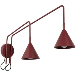 Sollux SL.2513 Wandleuchte NOX 2 burgund mit Schalter