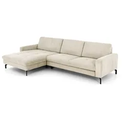 ComfortPlan Ecksofa Huelva Cord Beige Natur