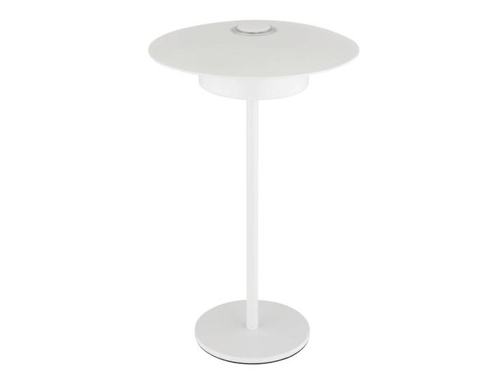 Globo Akku-Tischleuchte, Weiss, Metall, Kunststoff, rund, 30 cm, CE, Farben fixierbar, Touch (on/off), Farbtemperaturwechsler, Lampen & Leuchten, Innenbeleuchtung, Tischlampen, Akku-Tischlampe