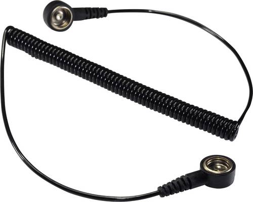 TRU COMPONENTS SpKL-10-366-KK ESD-Erdungskabel 3.66m Druckknopf 10mm