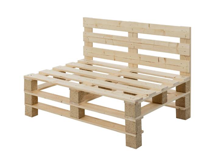 Gartenbank COCON 120 x 50/86 x 80 , beige (natur), B:120cm H:50,85cm T:80cm, Holz, Sitzbänke, Gartenbank